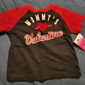 CELEBRATE VALENTINE’S DAY MOMMY’S VALENTINE BOYS T-SHIRT New Heart Arrow 12month